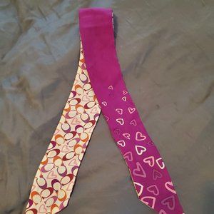 Coach silk skinny scarf